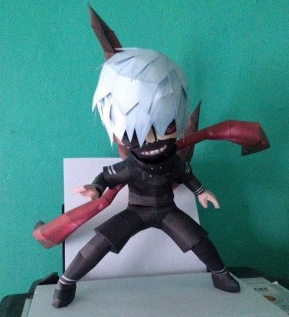 Mô hình giấy anime[Tokyo Ghoul] Chibi Kaneki Ken Ver.3