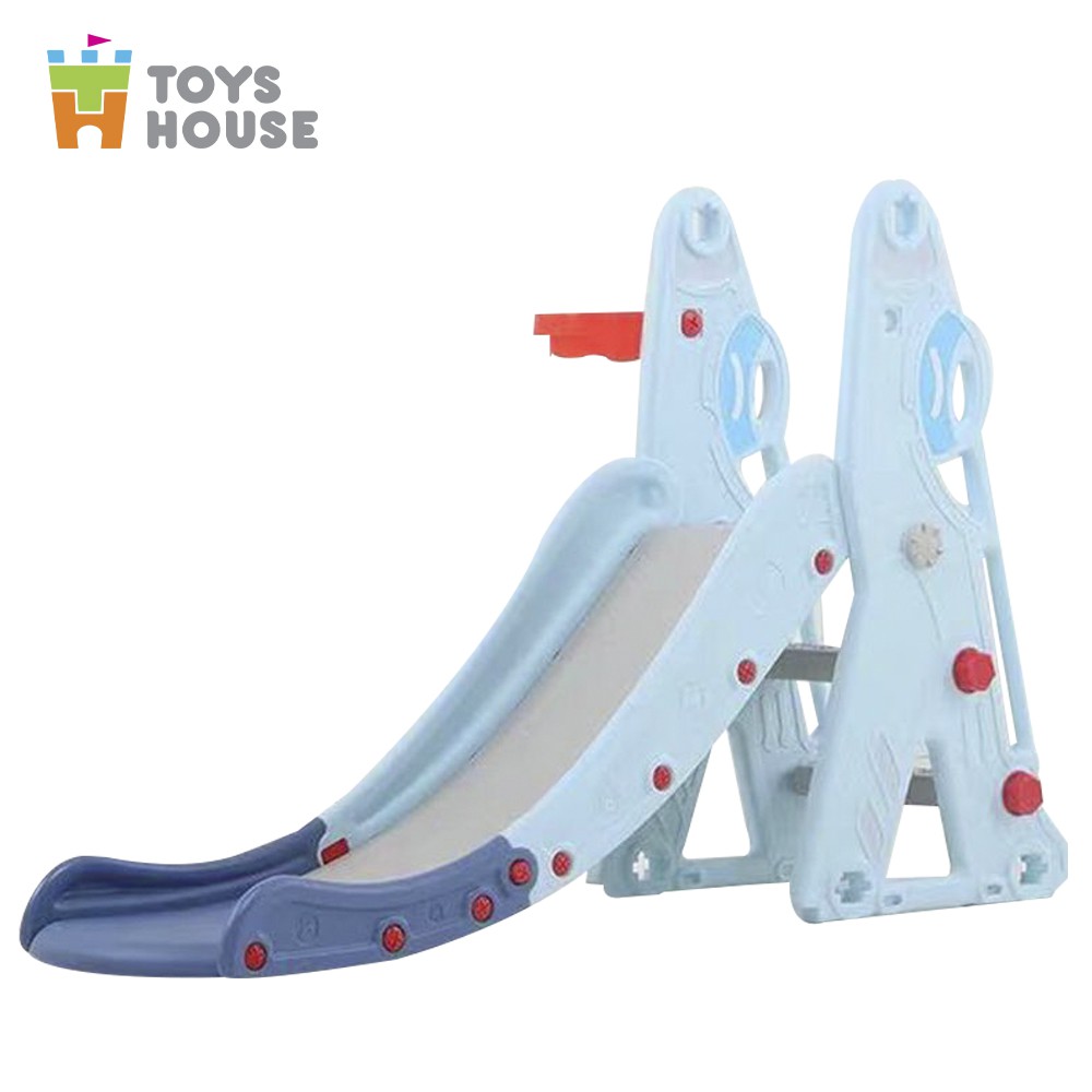 Cầu trượt kèm Khung bóng rổ cho bé Toys House WM21B271, hàng chính hãng cao cấp