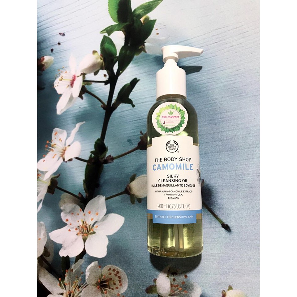 [Full 200ml] Dầu tẩy trang Camomile Silky Cleansing Oil The Body Shop