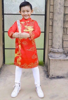 Áo dài cách tân bé trai 