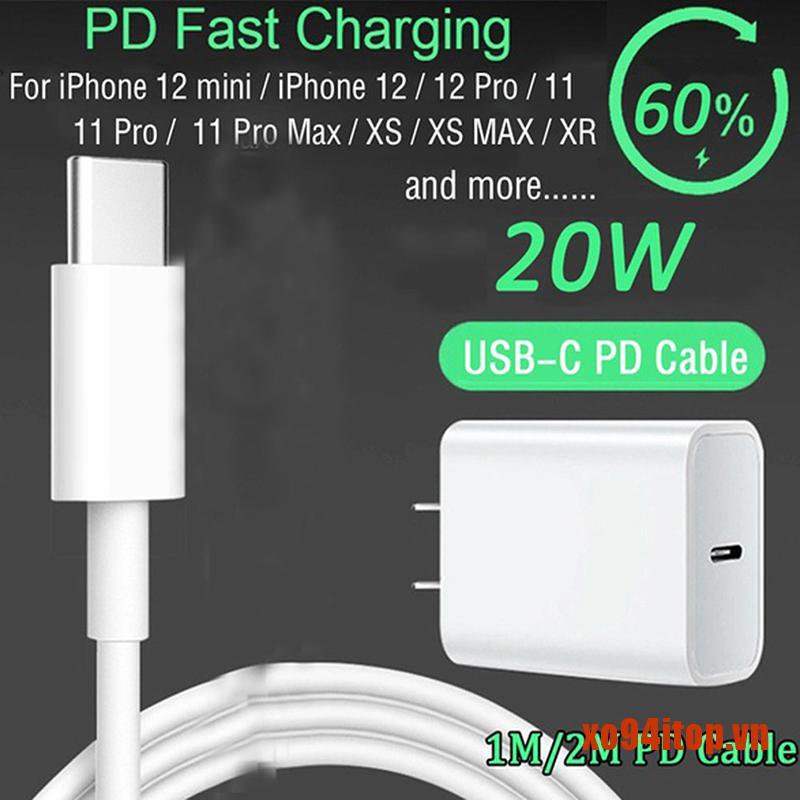XOTOP 20W Power Charger PD Charger Fast Charging Type-C to Lighting Port Charg