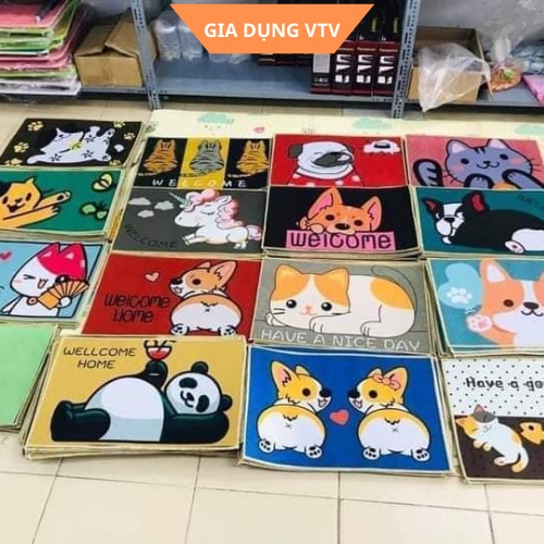 Thảm lau chân để nhà bếp, nhà tắm, cửa nhà hay ban công dùng lau chân, chùi chân chống trượt, Thảm trải bếp nhà tắm