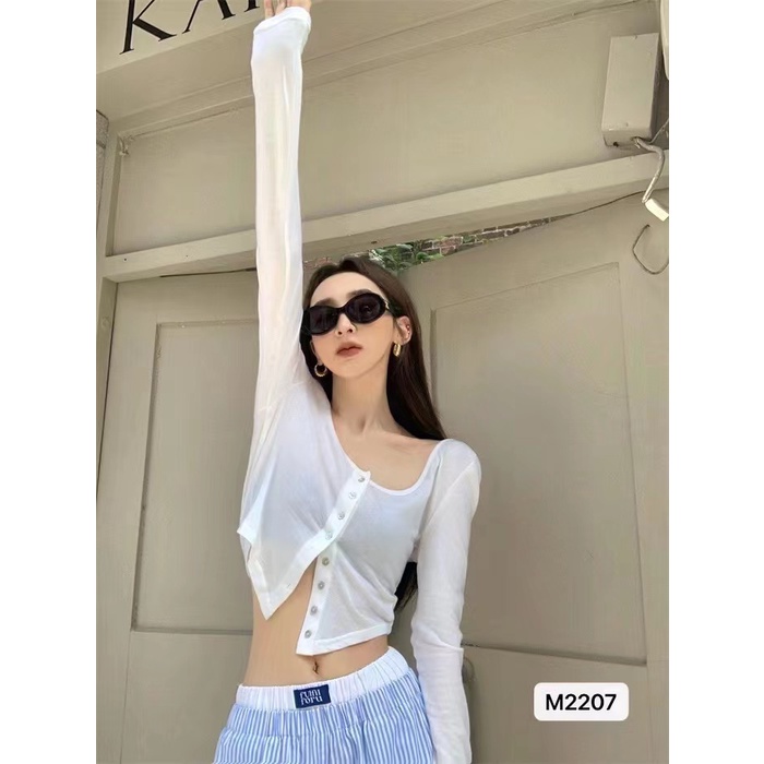 Áo cardigan Dệt Kim Tay Dài Dáng Ôm 4 Màu Trơn Phong Cách Hàn Quốc Thời Trang Cho Nữ