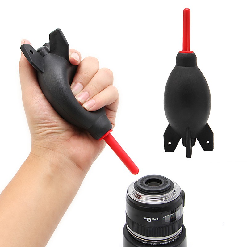 RUN  DSLR Camera Lens Rubber Air Dust Blower Pump Cleaner Rocket Duster Cleaning Tool