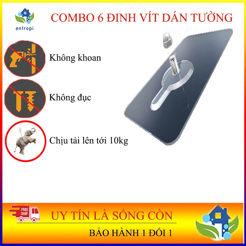 [QUÊN VIỆC KHOAN TƯỜNG ĐI] MÓC DÍNH TƯỜNG, MÓC DÁN TƯỜNG TREO TƯỜNG, ĐINH VÍT DÁN TƯỜNG