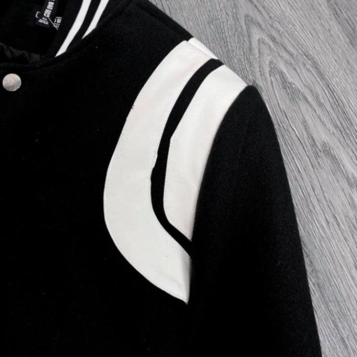 Áo Bomber , Áo Khoác Tay Viền Da Trắng  Phối Đồ Đẹp Hot 2021