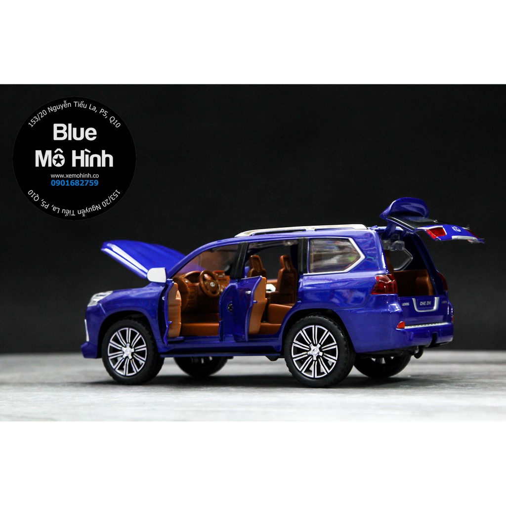 Blue mô hình | Xe mô hình Lexus LX570 New SUV mở hết cửa tuyệt đẹp 1:24