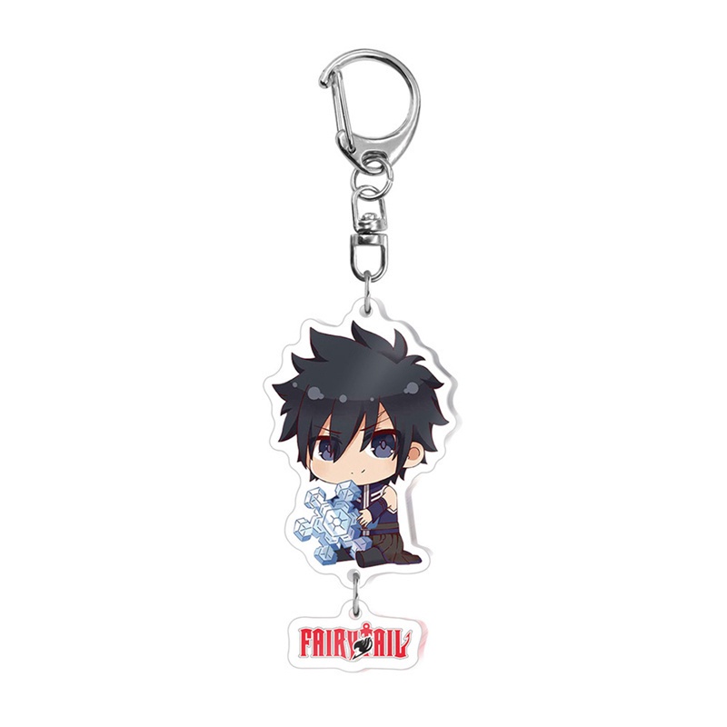 Móc khóa bằng nhựa acrylic họa tiết hình anime cổ tích