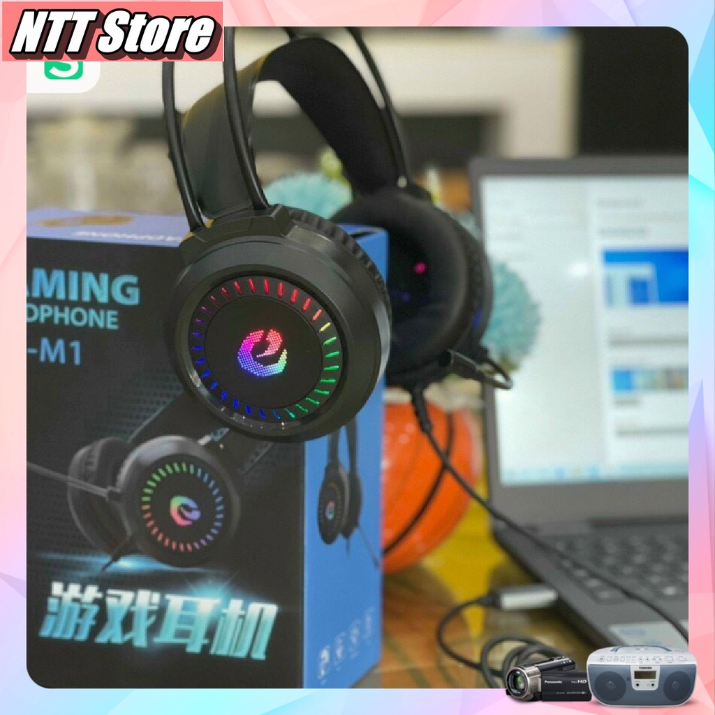 Tai nghe Game JRS chụp tai có mic Jack Cắm USB âm thanh 71 Fullbox  bass cực hay -  NTT Store