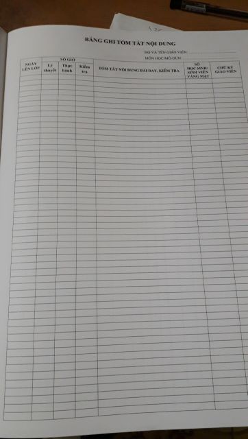 Combo 10 sổ lên lớp theo thông tư 23/2018