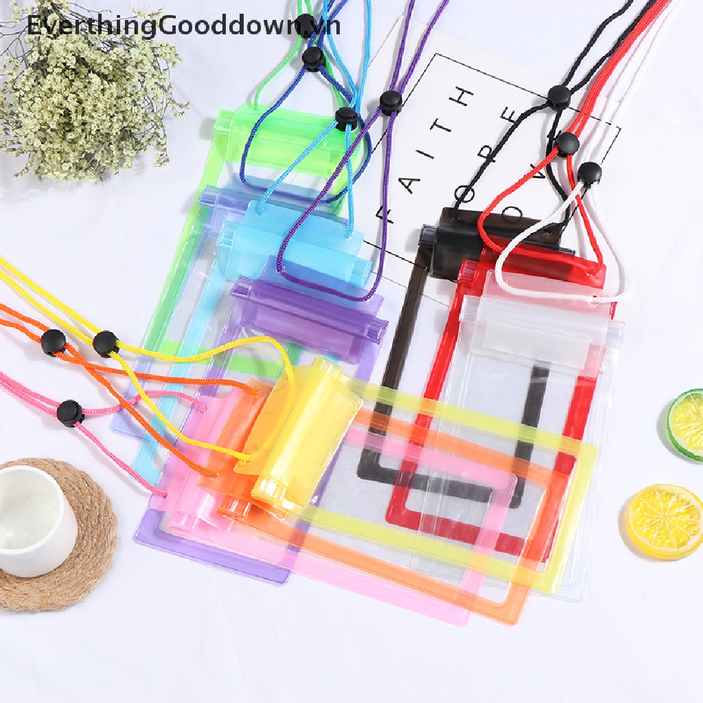 [EverthingGooddown] 1 Túi Đựng Điện Thoại Chống Nước 3 Lớp Niêm Phong Dùng Khi Đi Bơi