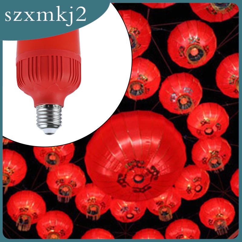 Bóng đèn LED chuôi E27 màu đỏ trang trí tiệc/lễ tạ ơn/Halloween/Giáng sinh/phòng ngủ/phòng khách/phòng bé