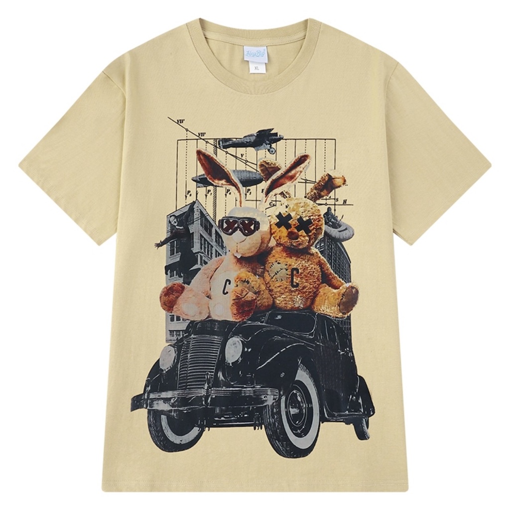 Áo Nelly - Áo phông Nelly Heybig 100% cotton - BROWN RABIT