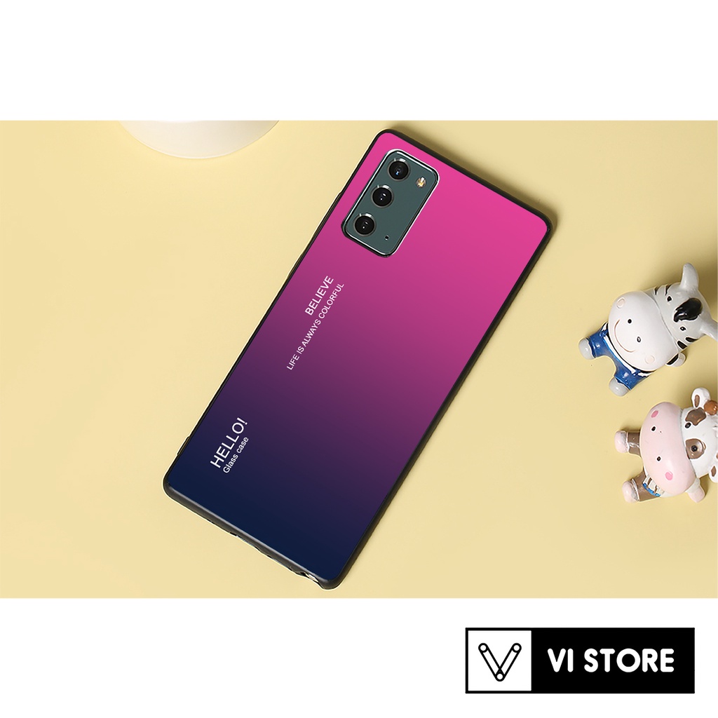 Ốp lưng Samsung Galaxy Note 20 - Gradient edition, chất liệu kính cường lực