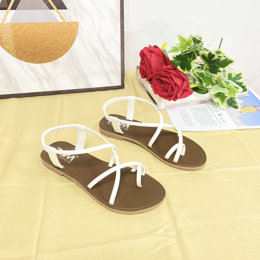 Sandal Nữ PAM Giày Việt - Chất Lượng Việt Quai Mảnh Xỏ Ngón Đế Bệt Tiện Lợi Nhẹ Chân - SDBT804- Size 35-39