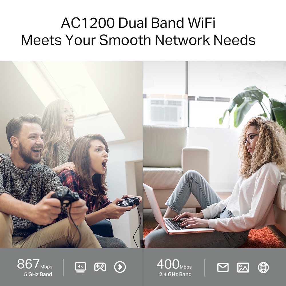 Bộ phát wifi TP-Link Archer C64 MU-MIMO AC1200Mbps
