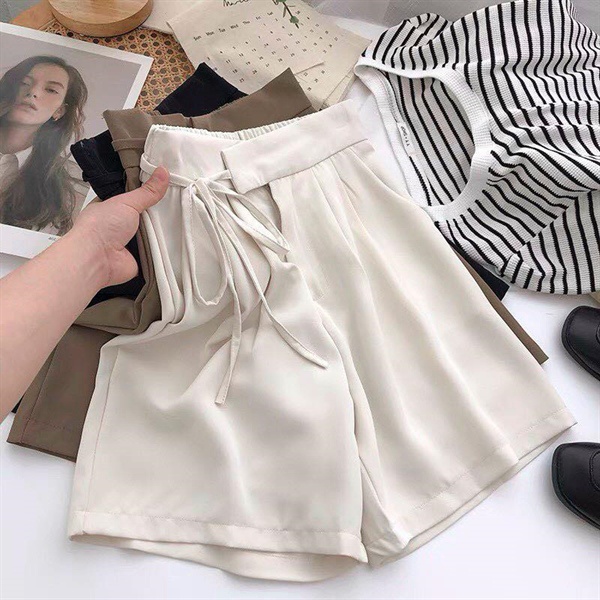 0406QXL- QUẦN SHORT XẾP LY NỮ