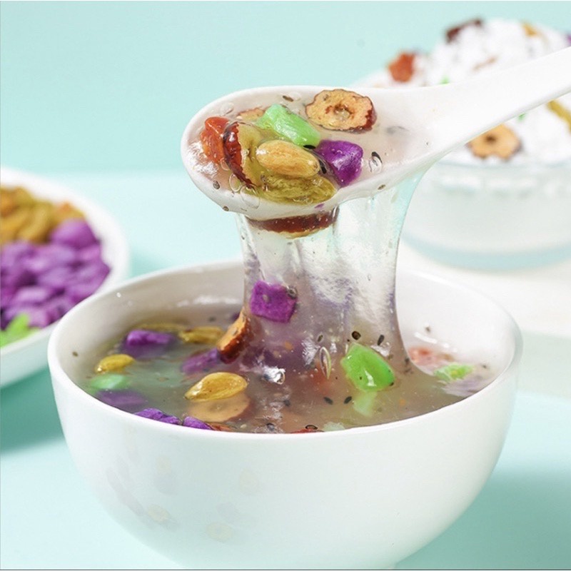 Bột củ sen hạt dinh dưỡng, bột sen mix hạt dưỡng nhan ăn kiêng hũ 500g HappyHome