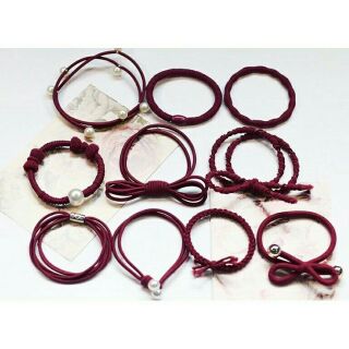 Hộp chun tóc 10 chiếc đáng yêu cho mẹ và bé