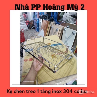 Kệ úp chén bát inox 304 treo 1 tầng (đủ size)