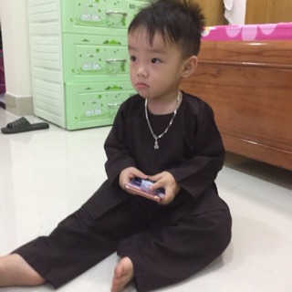 Đồ phật tử trẻ em, đồ đi chùa vạc hò trè em (có sẵn hàng )