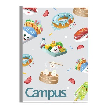 Lốc 10 cuốn vở kẻ ngang Campus FOOD 80 trang - BFOD80