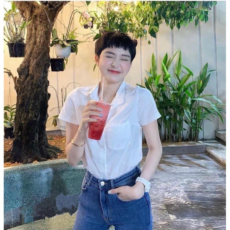 Áo Sơ Mi G.U cộc tay