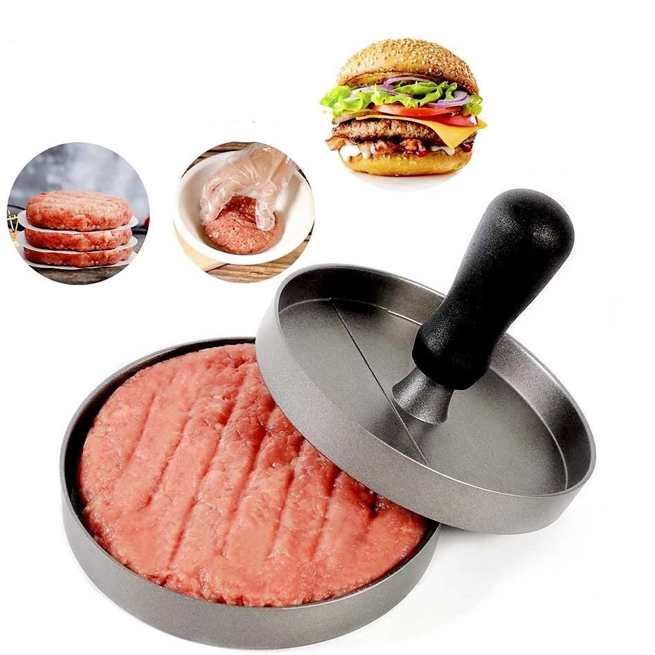 Dụng cụ ép thịt làm nhân hamburger, sandwich chống dính tiện lợi