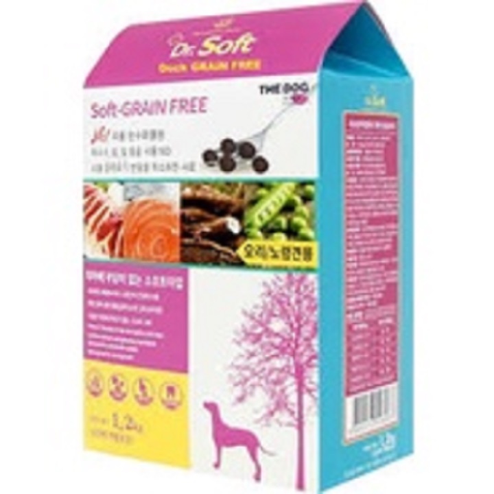 Thức Ăn Hạt Mềm Cho Chó Mọi Lứa Tuổi Vị Vịt Dr.Soft Duck Grain Free Hộp 1.2kg