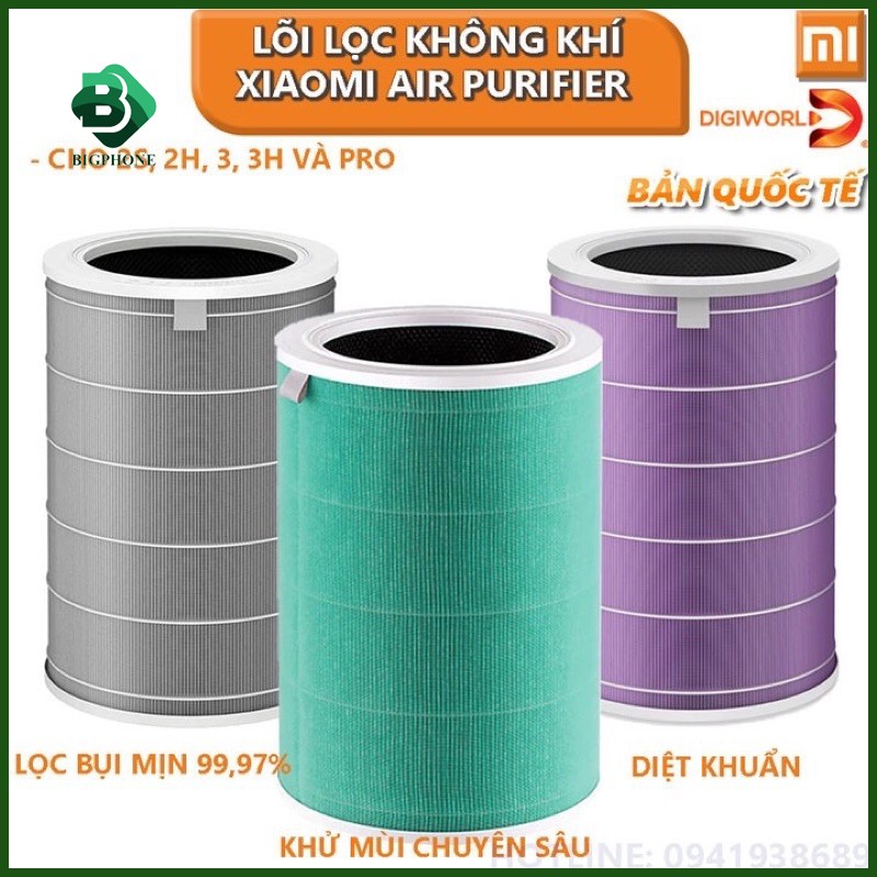 Lõi Lọc Không Khí Xiaomi Mi Air Purifier Filter - Hàng Chính Hãng