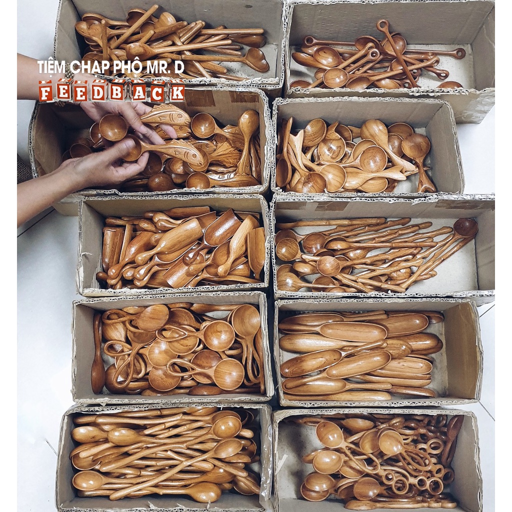 Muỗng Gỗ Handmade - Đồ dùng phòng bếp, phụ kiện trang trí, chụp ảnh