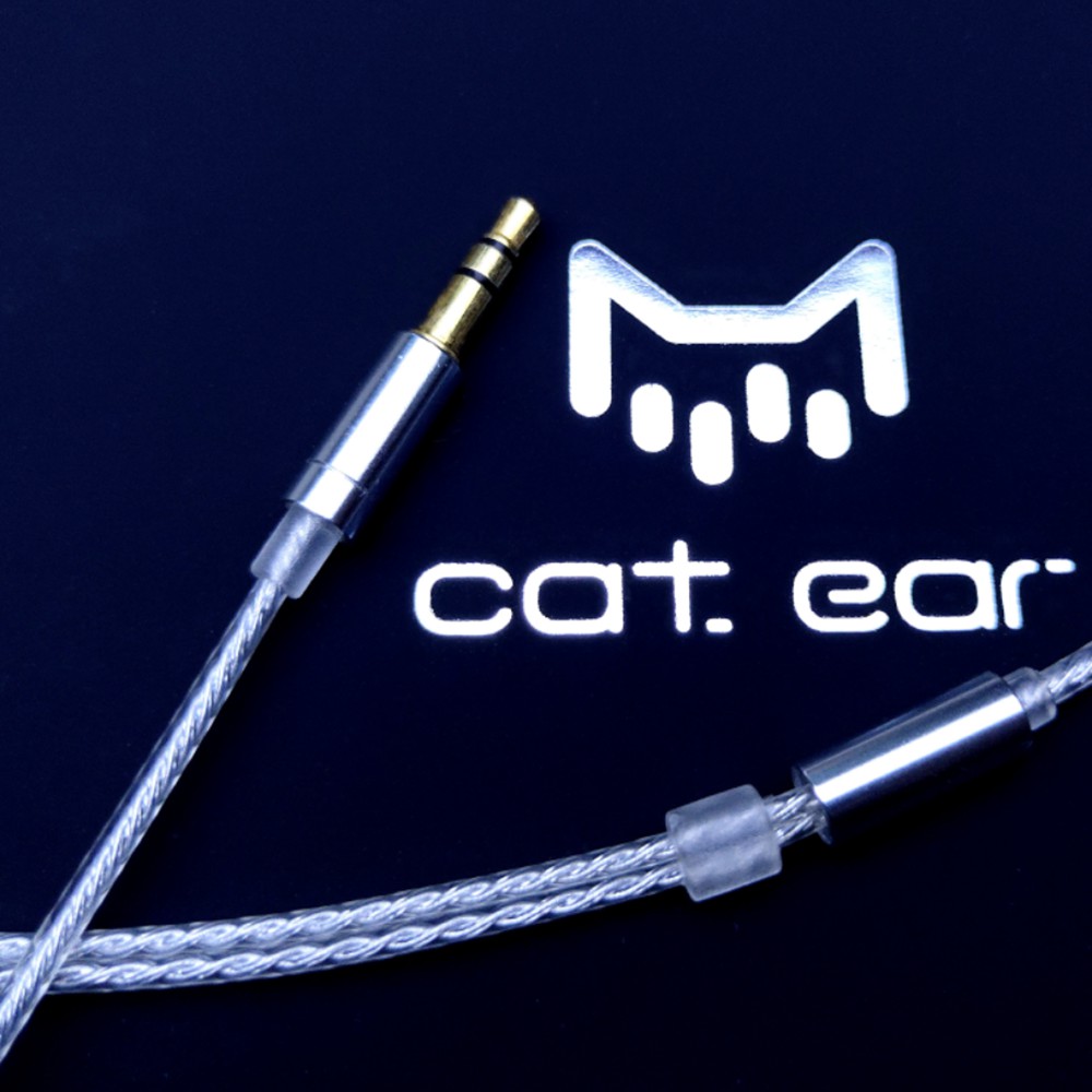 FENGRU Cat-Ear Audio Mimi Earbud In Ear HiFi EarBuds Flat Head Earphone Diy MX760 HiFi Bass Sound Earbuds