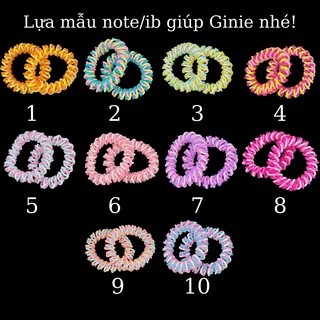 Dây cột tóc lò xo nhiều màu, Thun cột tóc cho bé, Đồ cột tóc nữ