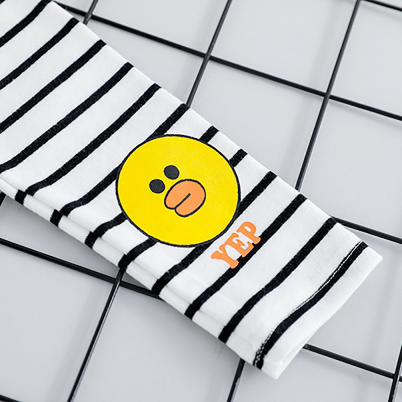 Bộ áo nỉ hoodie + quần dài in hình vịt cho bé gái