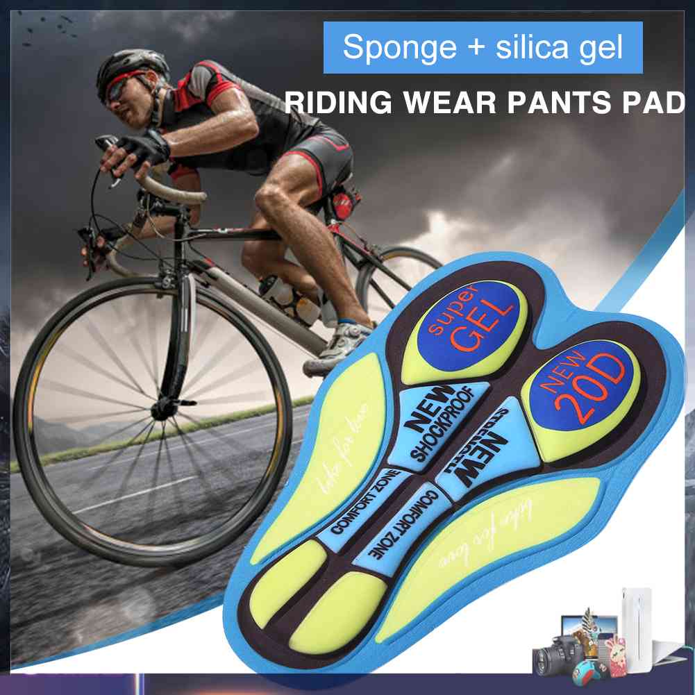 Miếng Đệm Quần Đùi Bằng Silicone 3D Co Giãn Chống Sốc Dành Cho Người Đi Xe Đạp