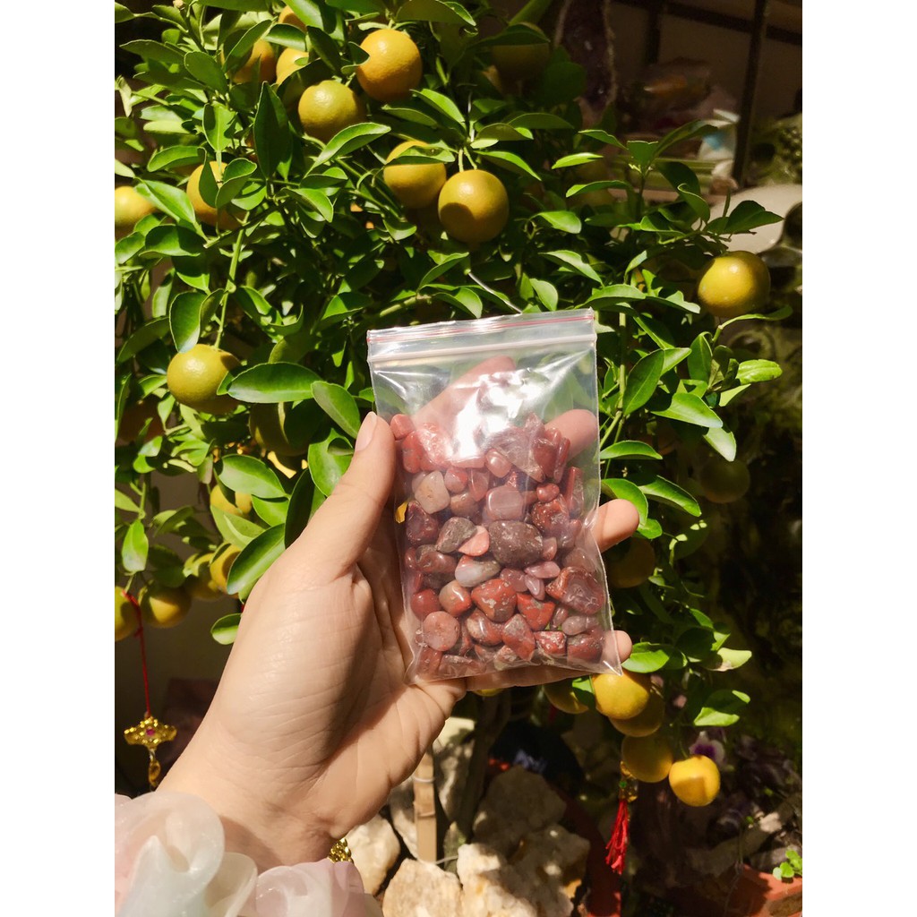 Đá vụn ma não (100gram) - Đá thanh tẩy tarot - Đá vụn màu đỏ | BigBuy360 - bigbuy360.vn