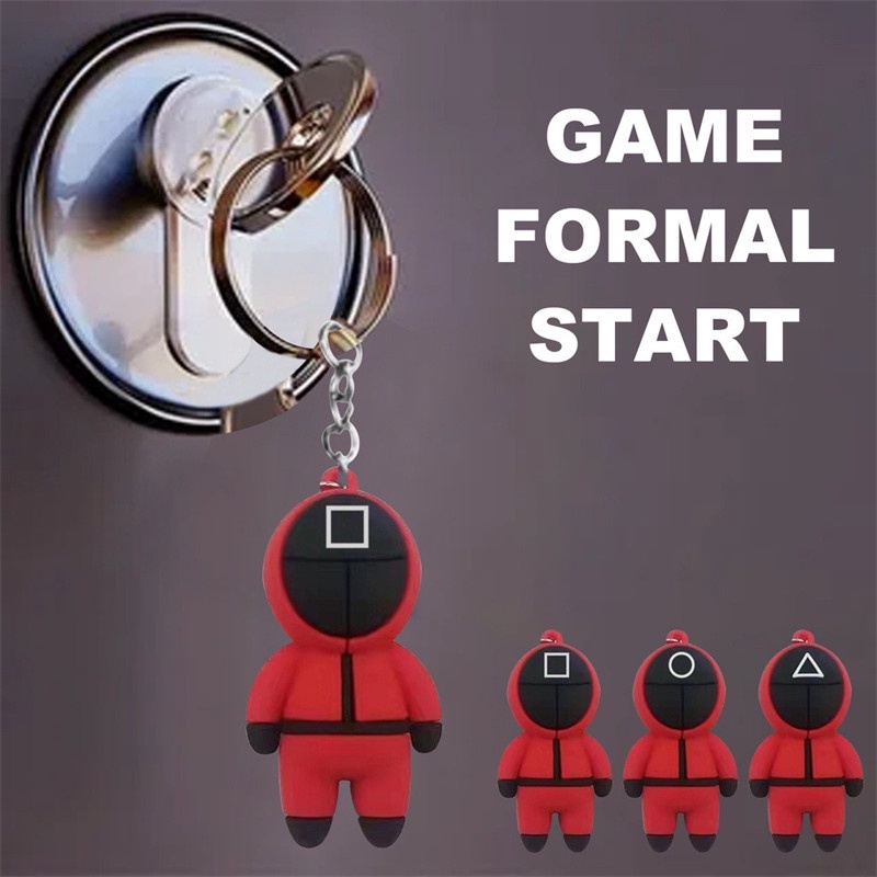Móc Khóa Hình Mặt Nạ Mực Trong Game 3D Vui Nhộn