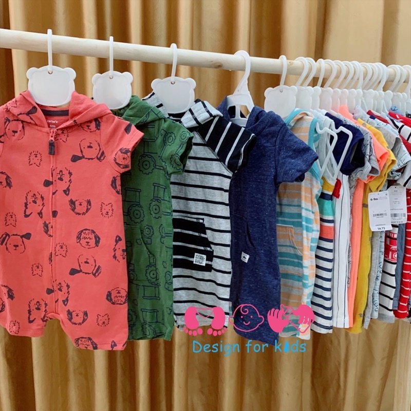 (Size 6-9m) (Link 1) Body đùi romper xuất Car.ter's cho bé trai (chọn mẫu)