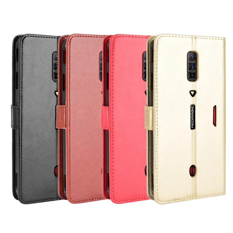 Bao Da Điện Thoại Nắp Lật Kèm Ngăn Đựng Thẻ Chống Thất Lạc Cho Red Magic 6 Pro Red Magic 6 Pro
