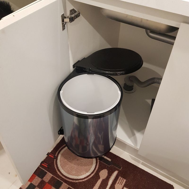 Thùng Rác Thông Minh Gắn Cánh Bọc INOX 304 Cao Cấp Chính Hãng