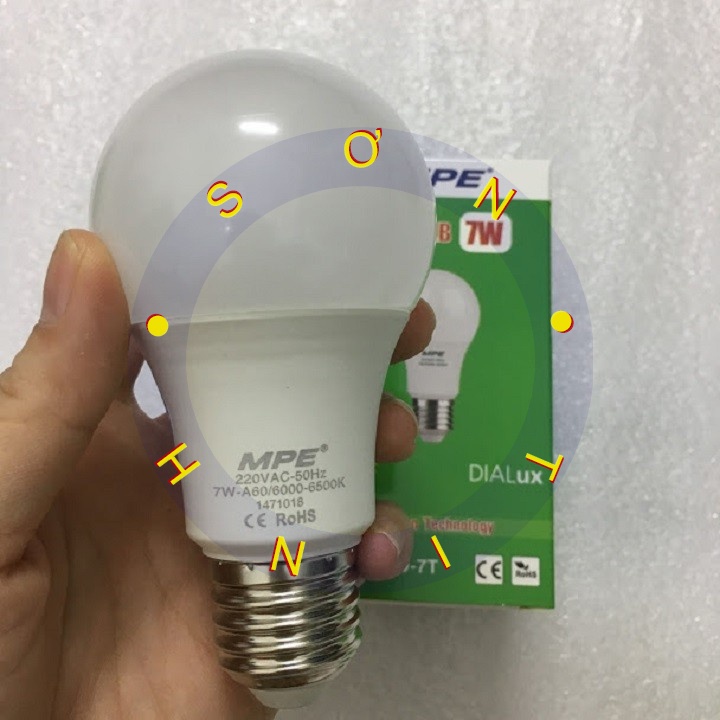 Bóng đèn LED Bulb,búp MPE - Ánh sáng trắng/vàng - 7W 9W 15W 20W 30W 40W E27 LBD cao cấp MPE ( tiêu chuẩn châu âu)