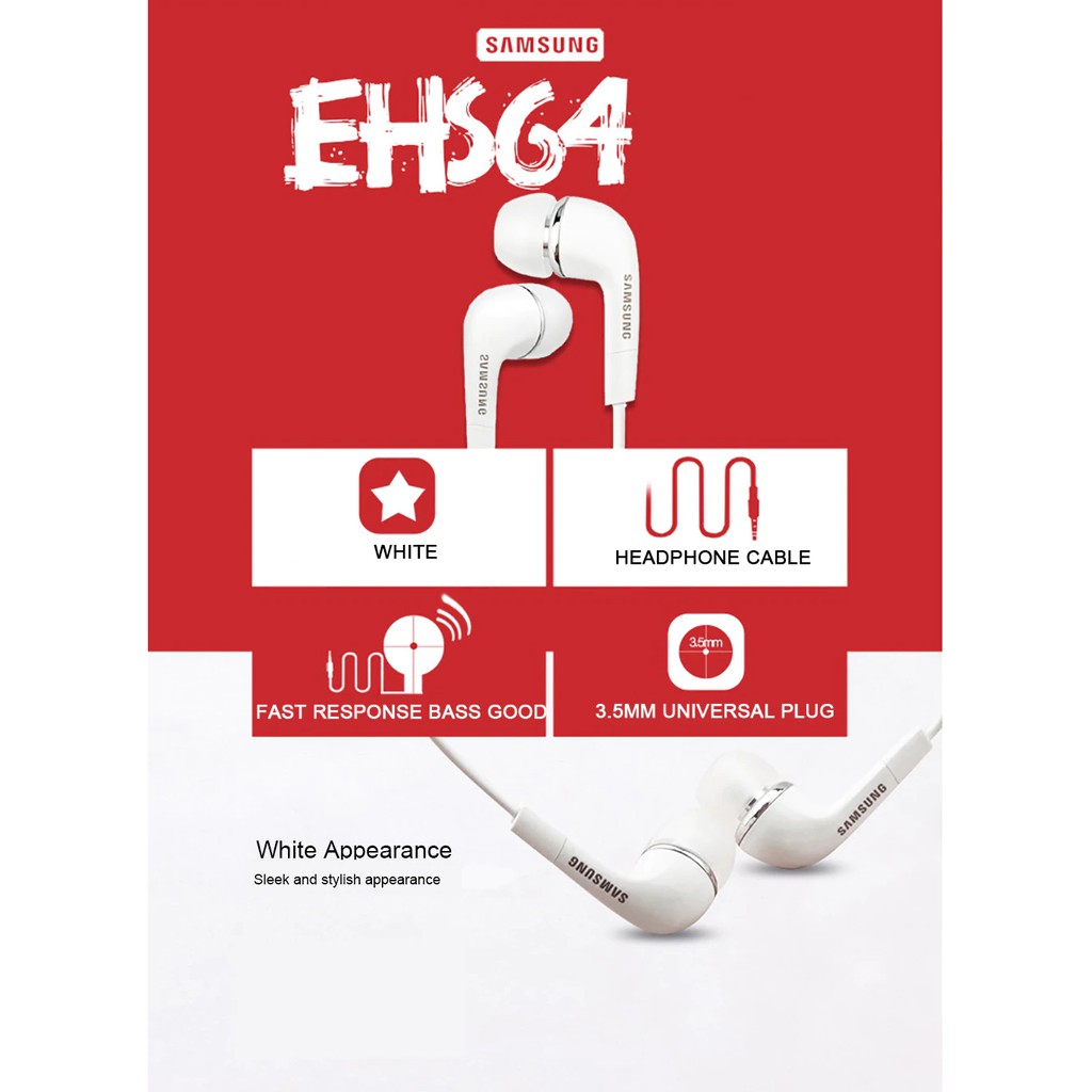 Tai nghe nhét tai có micro 3.5mm cho điện thoại Samsung ehs64 Chất Lượng Cao