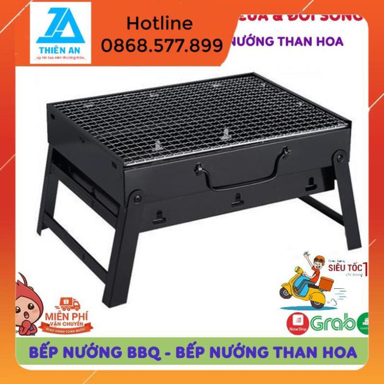 [FREESHIP] Bếp Nướng Than Hoa Không Khói Kèm Vỉ Nướng Hình Vuông Có Chân Đế, Tiện Dụng