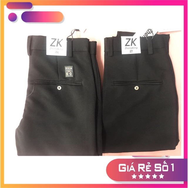 Quần tây vải quần tây nam ống côn vải dãn dành cho học sinh, sinh viên có big size từ 26 đến 37 | BigBuy360 - bigbuy360.vn