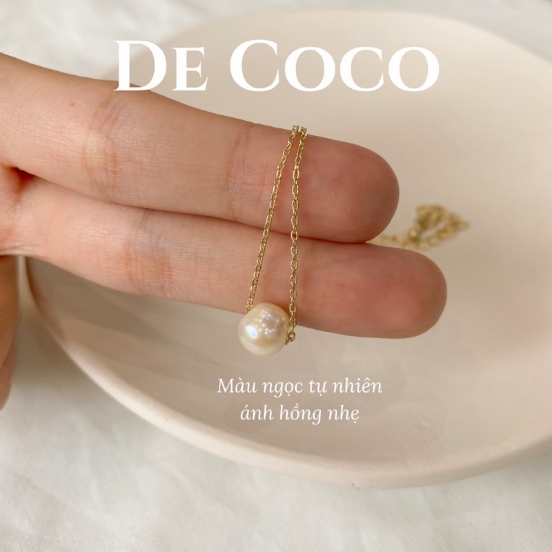 Dây chuyền hạt trai thô tự nhiên De Coco