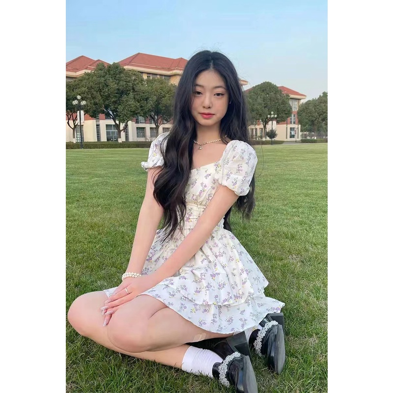 Sexy đầm trắng đầm tay phồng đầm hở lưng váy hoa nhí vintage váy ngắn đầm cổ vuông đầm bigsize nữ váy nữ xinh đầm vintage váy nữ xinh váy đi chơi đầm đi tiệc đầm nữ
