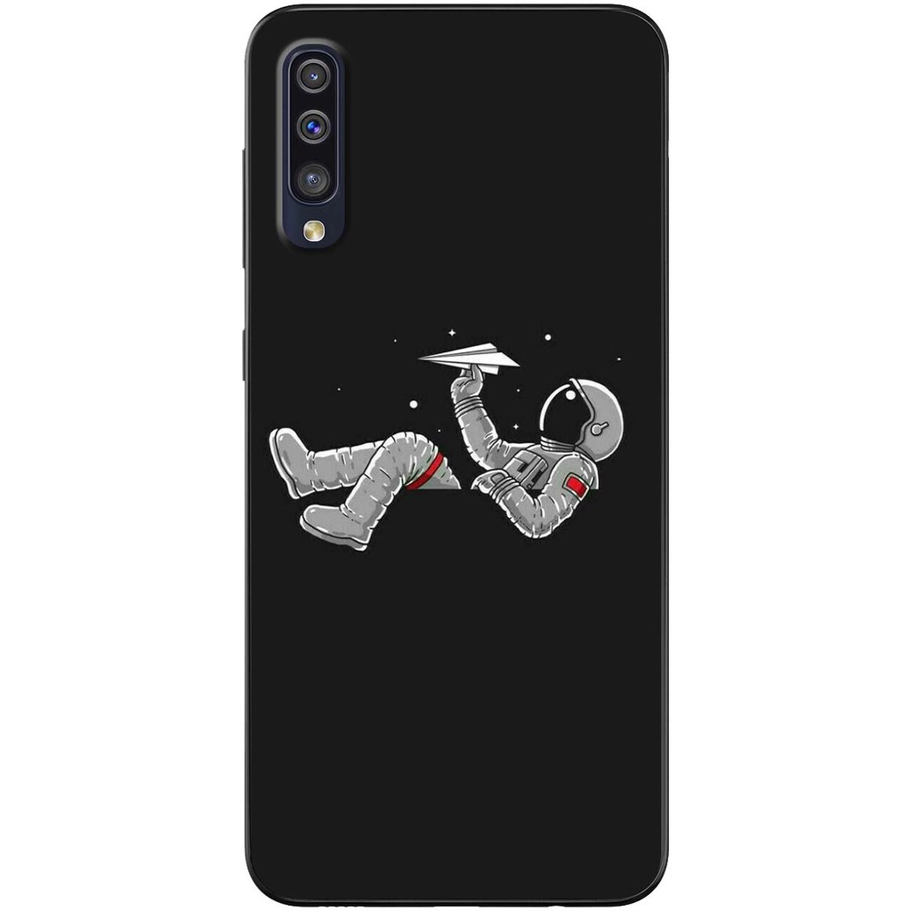 Ốp lưng nhựa dẻo Samsung Galaxy A50, A70, A80 Phi hành gia