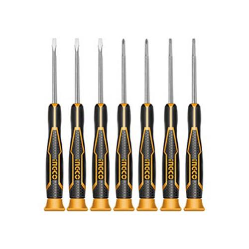 Bộ tuốc nơ vít điện tử 7 chi tiết ingco hksd0718