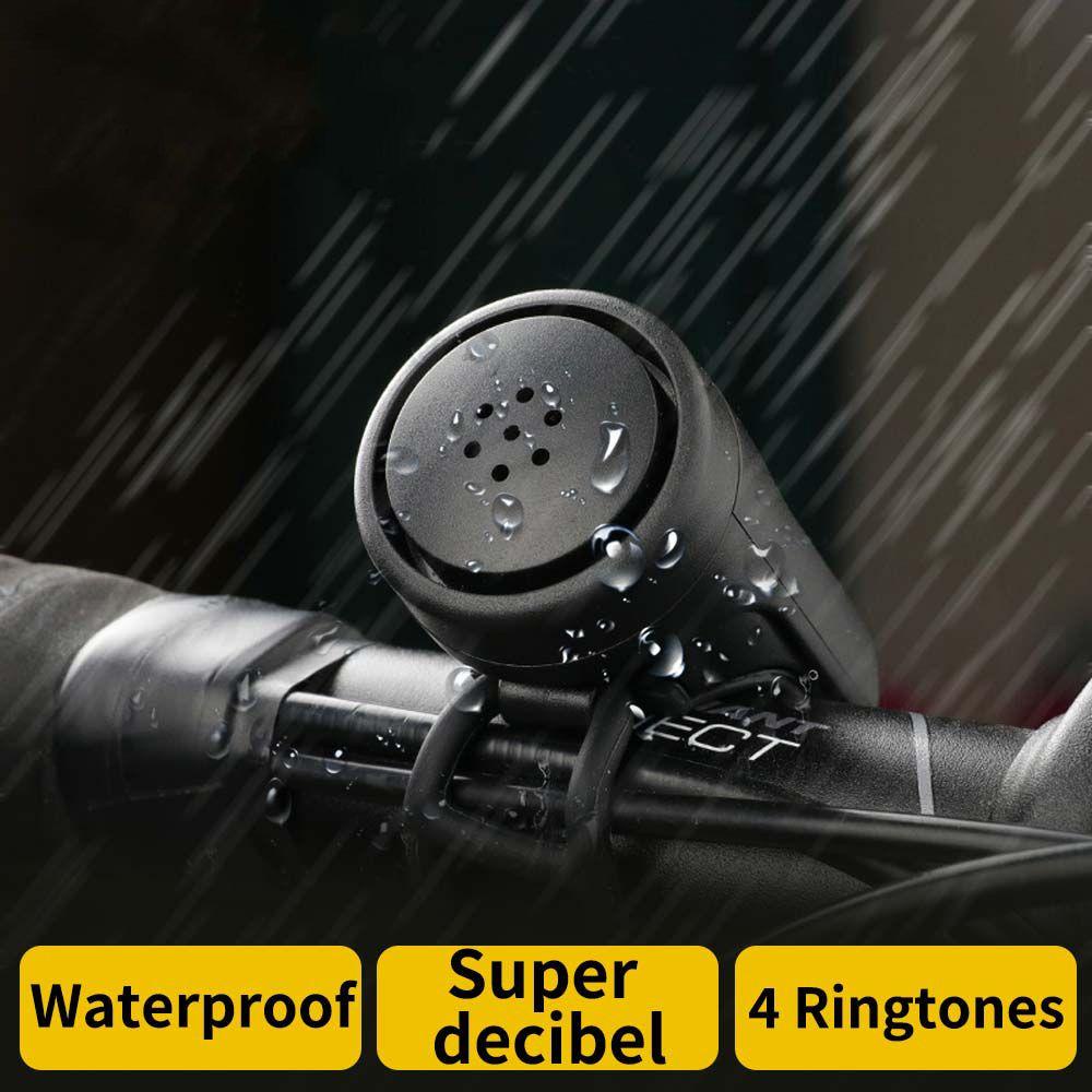 Chuông Cảnh Báo Điện Tử 120db Gắn Tay Lái Xe Đạp Chống Trộm Chống Thấm Nước Có Thể Sạc Lại Bằng Cổng USB