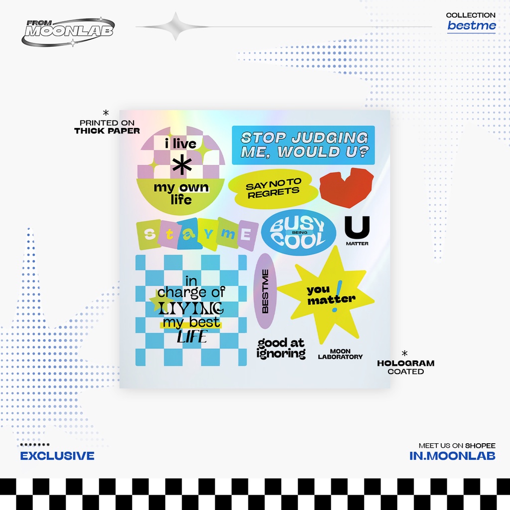 Sticker BESTME hologram (giấy hologram)